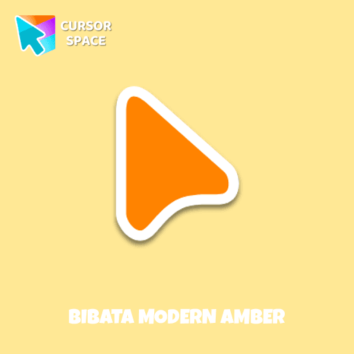 Bibata Modern Amber arrow cursor